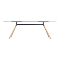 Fork Rounded End Desk Table (63-70.9" L)