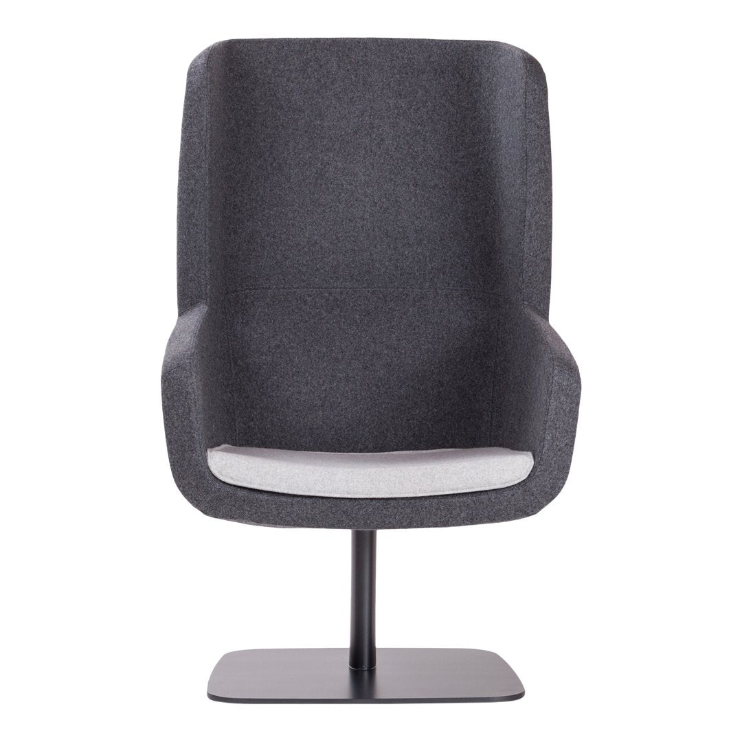 Arca Lounge Armchair - Plate Base