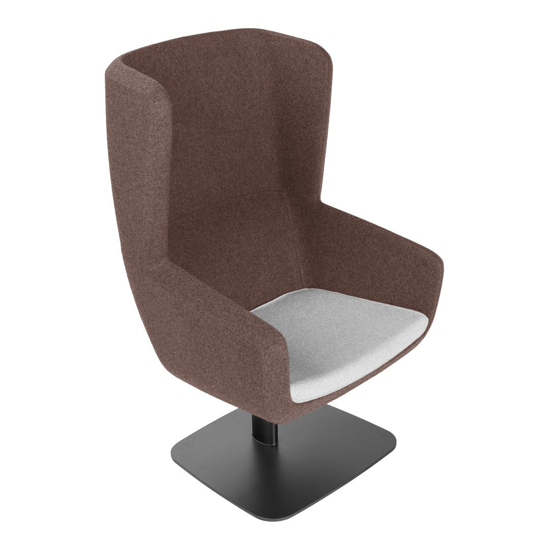 Arca Lounge Armchair - Plate Base