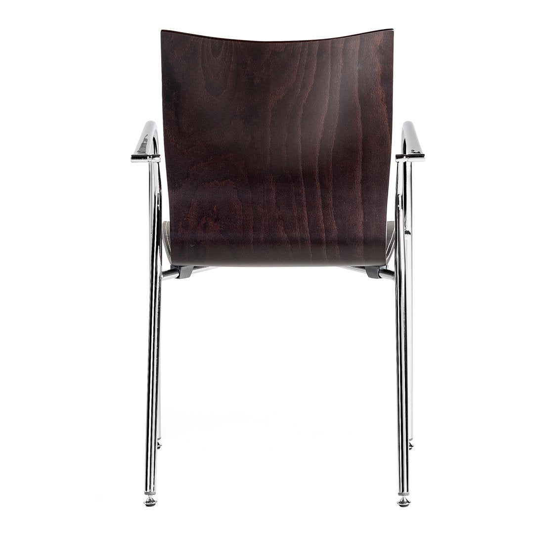 Ikara Armchair - Front Leather Upholstered