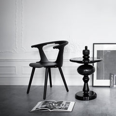 In Between SK1 Dining Chair - Black Lacquered Oak - Outlet