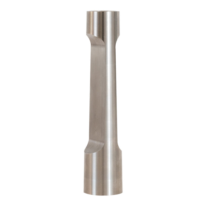 Sleek stainless steel tool with a polished finish and smooth contours, ideal for modern industrial aesthetics.