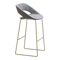 Kabira Bar Stool - Sled Base - Upholstered