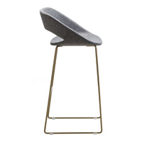 Kabira Bar Stool - Sled Base - Upholstered