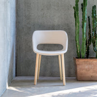 Kabira Armchair - Wood Legs - Upholstered