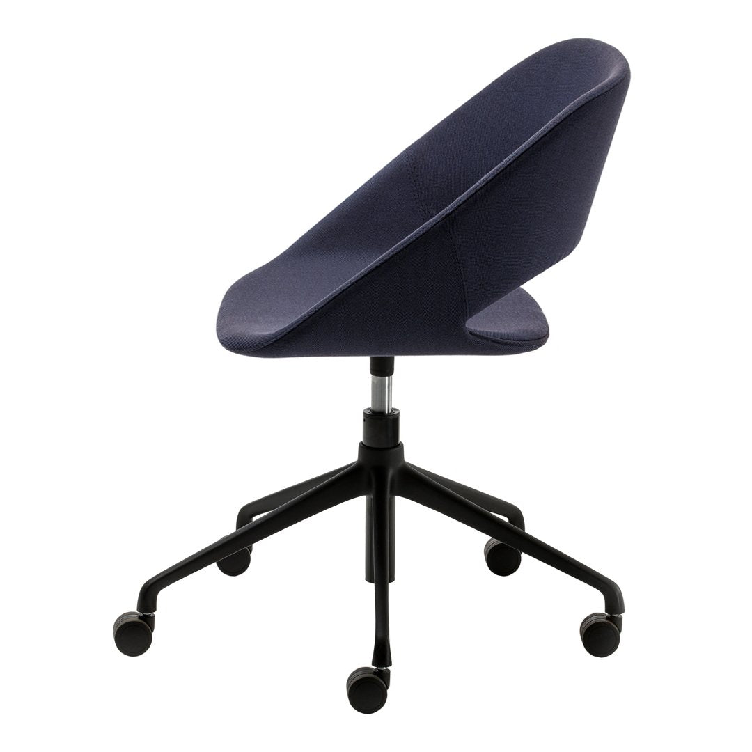 Kabira Armchair - Swivel Base w/ Gas Lift & Casters - Upholstered