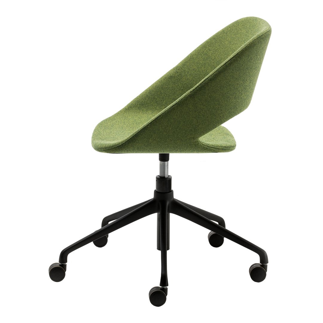 Kabira Armchair - Swivel Base w/ Gas Lift & Casters - Upholstered