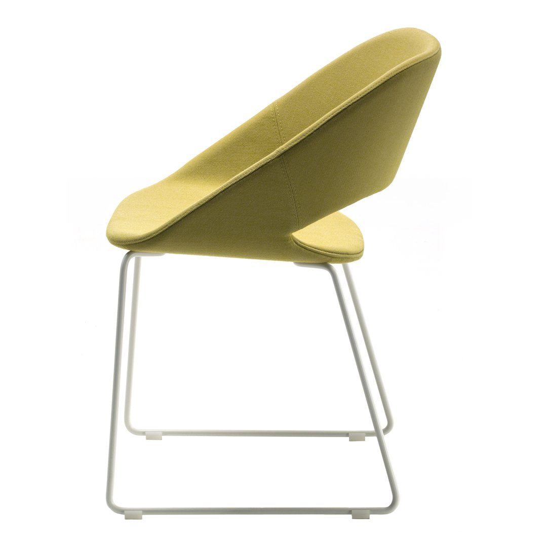 Kabira Armchair - Sled Base - Upholstered