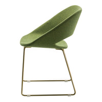 Kabira Armchair - Sled Base - Upholstered