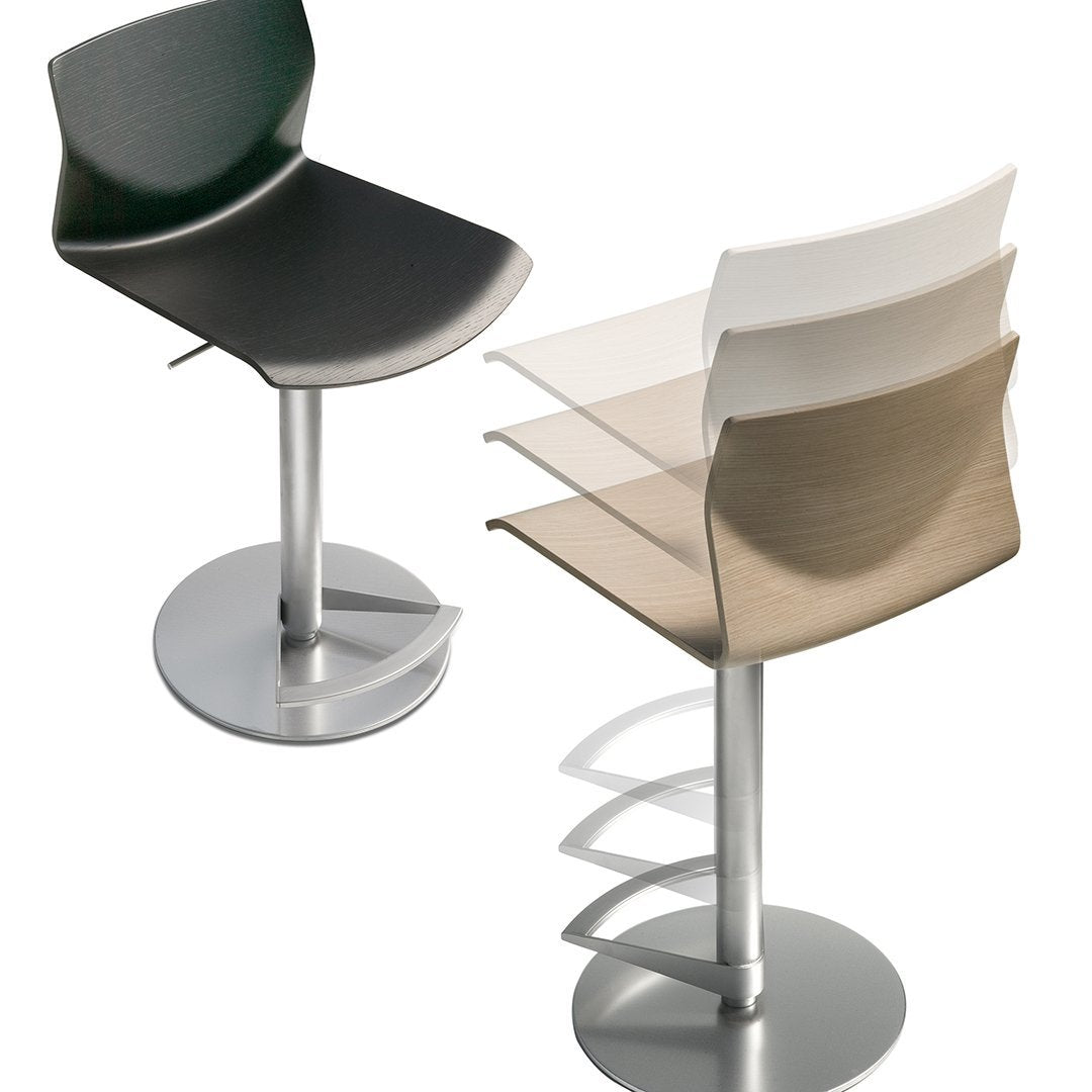Kai Bar Stool - Unupholstered, Adjustable