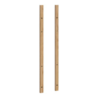 Light natural wood color with a smooth finish, featuring straight grain patterns and evenly spaced holes for assembly.