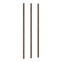 Three slender wooden rods with a rich brown finish and subtle wood grain pattern. Ideal for various crafting projects.