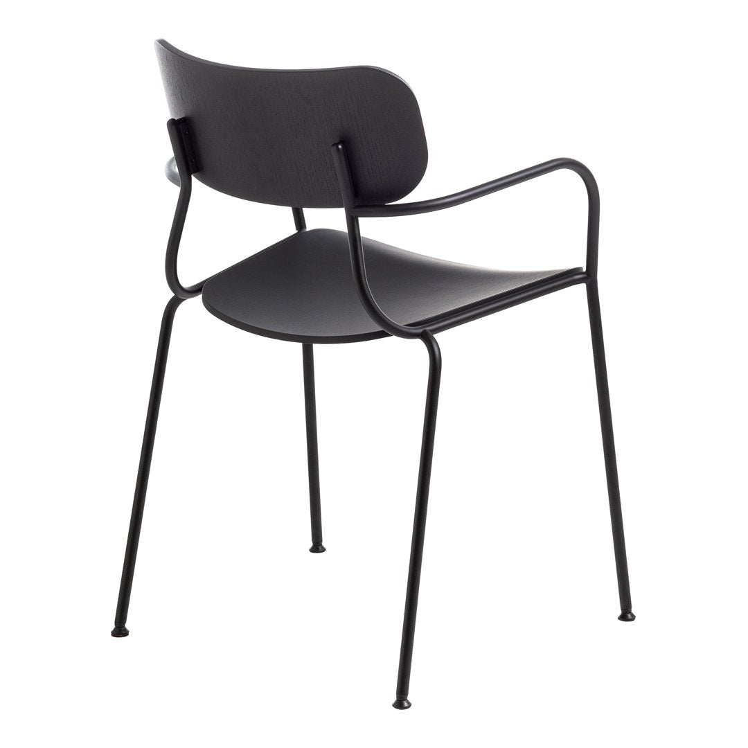 Kiyumi Wood Armchair - Stackable