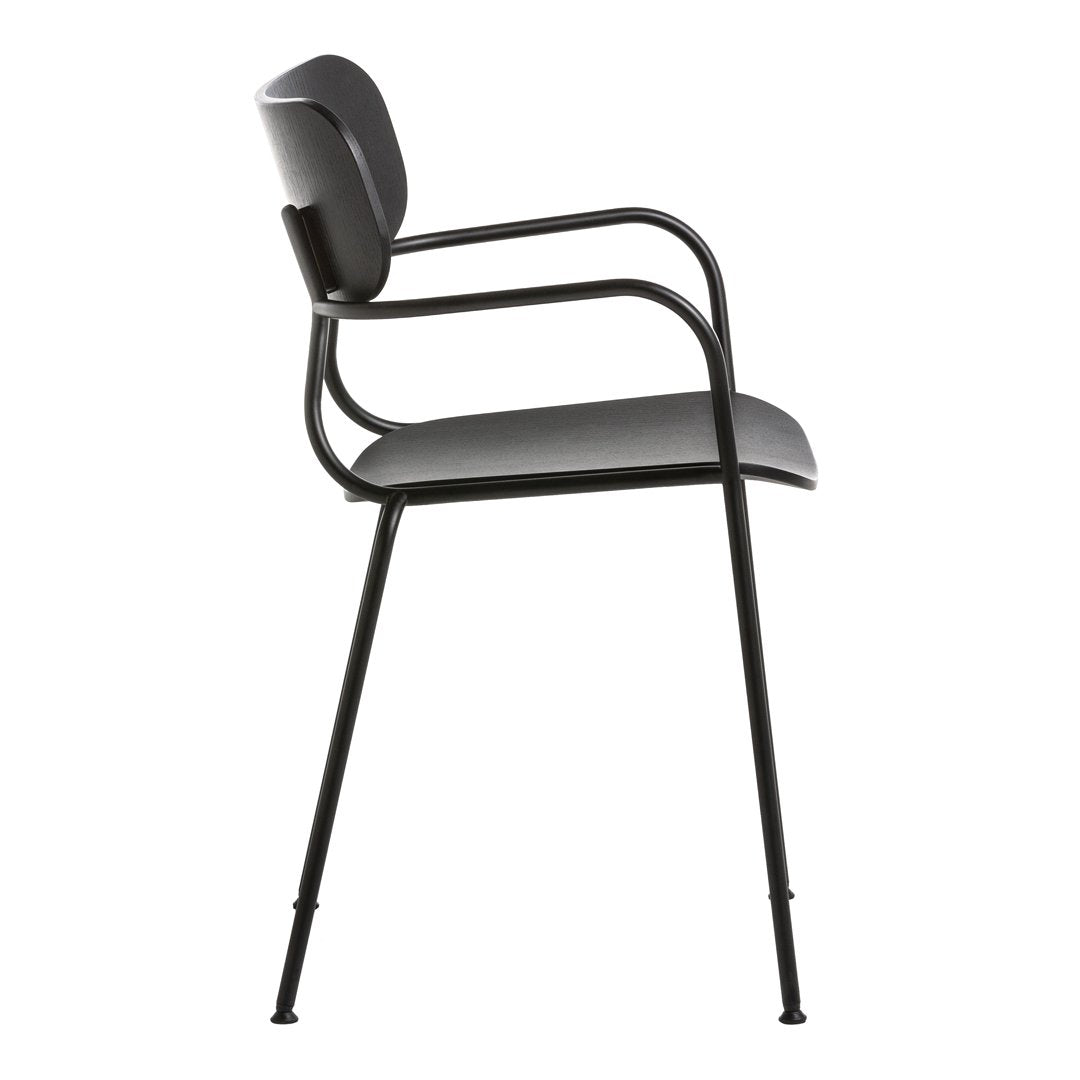 Kiyumi Wood Armchair - Stackable