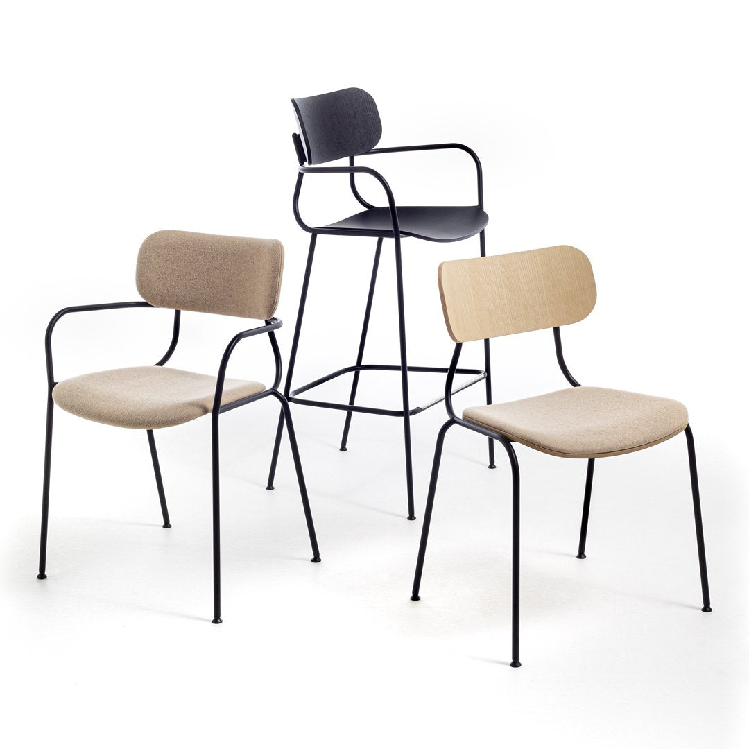 Kiyumi Armchair - Upholstered - Stackable