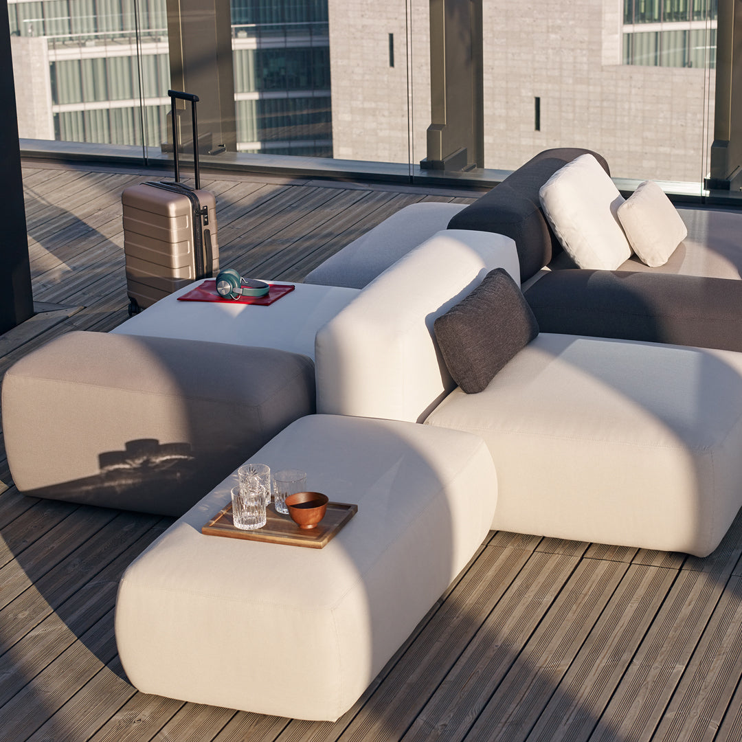 Plus Outdoor Rectangular Pouf