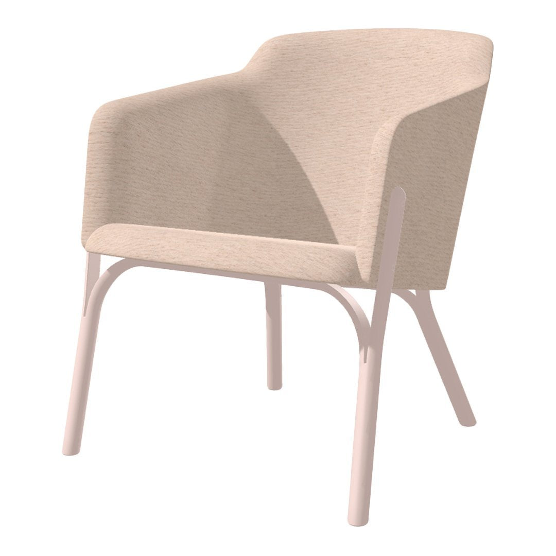 Split Lounge Armchair - Upholstered - Beech Pigment Frame