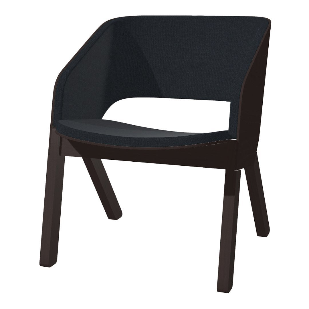 Merano Lounge Armchair - Upholstered - Beech Pigment Frame