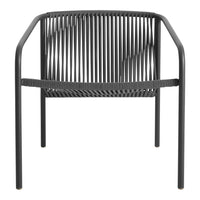 Black ribbed chair with minimalist design and sleek lines, perfect for modern decor.