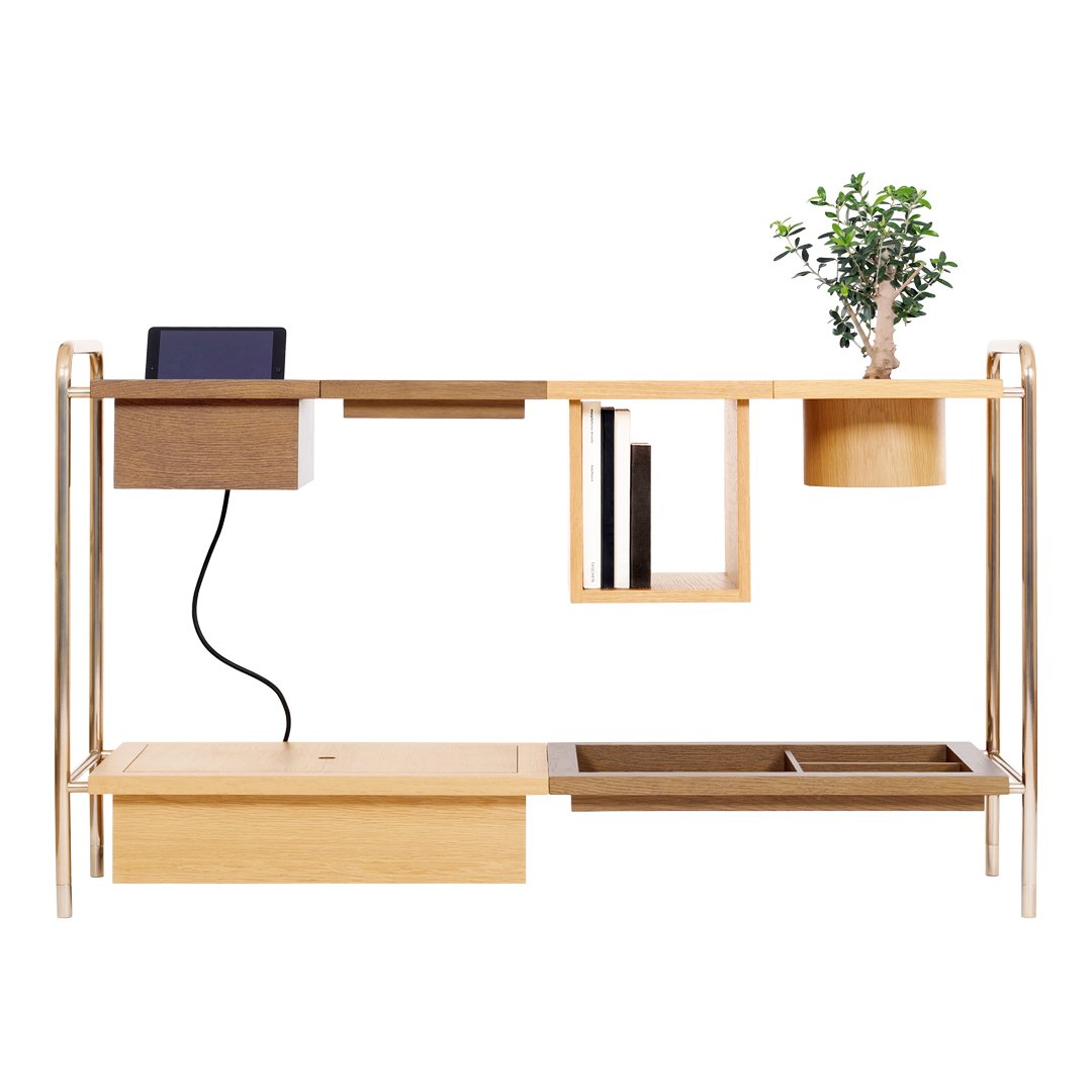 Amelia Console Table w/ Charging Box