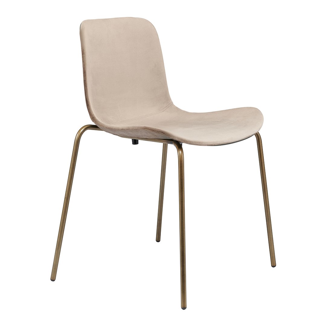 Langue Dining Chair - Steel - Upholstered