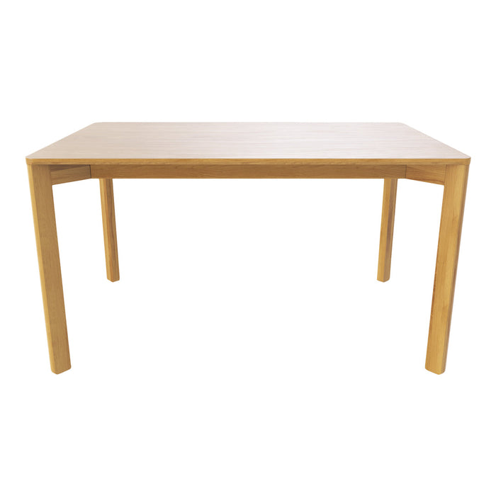 Light wooden dining table with a smooth, natural finish and clean, simple design. Ideal for modern interiors.