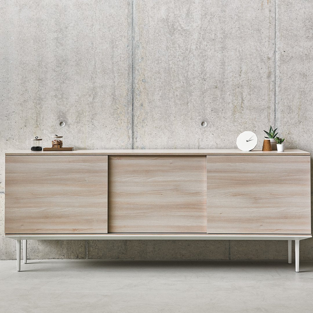 Longo Auxiliary Credenza - Two Sliding Doors