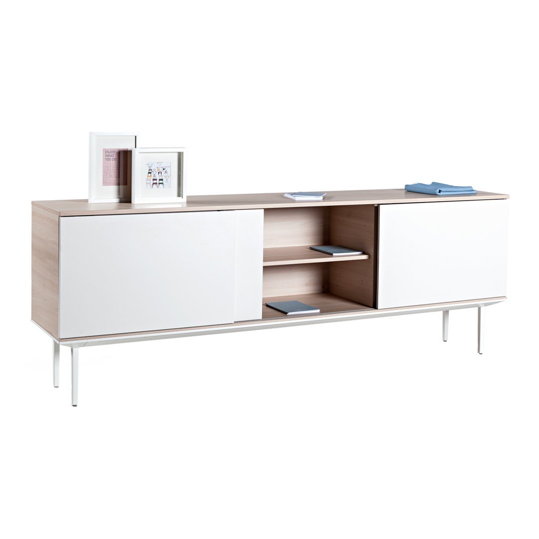 Longo Auxiliary Credenza - Two Sliding Doors