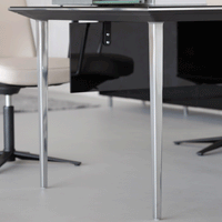 Longo Executive Desk w/ Storage Unit Support