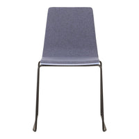 Marina Side Chair - Sled Base - Front Upholstered
