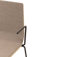 Marina Armchair - Sled Base - Front Upholstered
