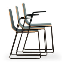 Marina Armchair - Sled Base - Front Upholstered