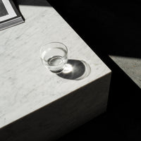 Marble Plinth Coffee Table - Low