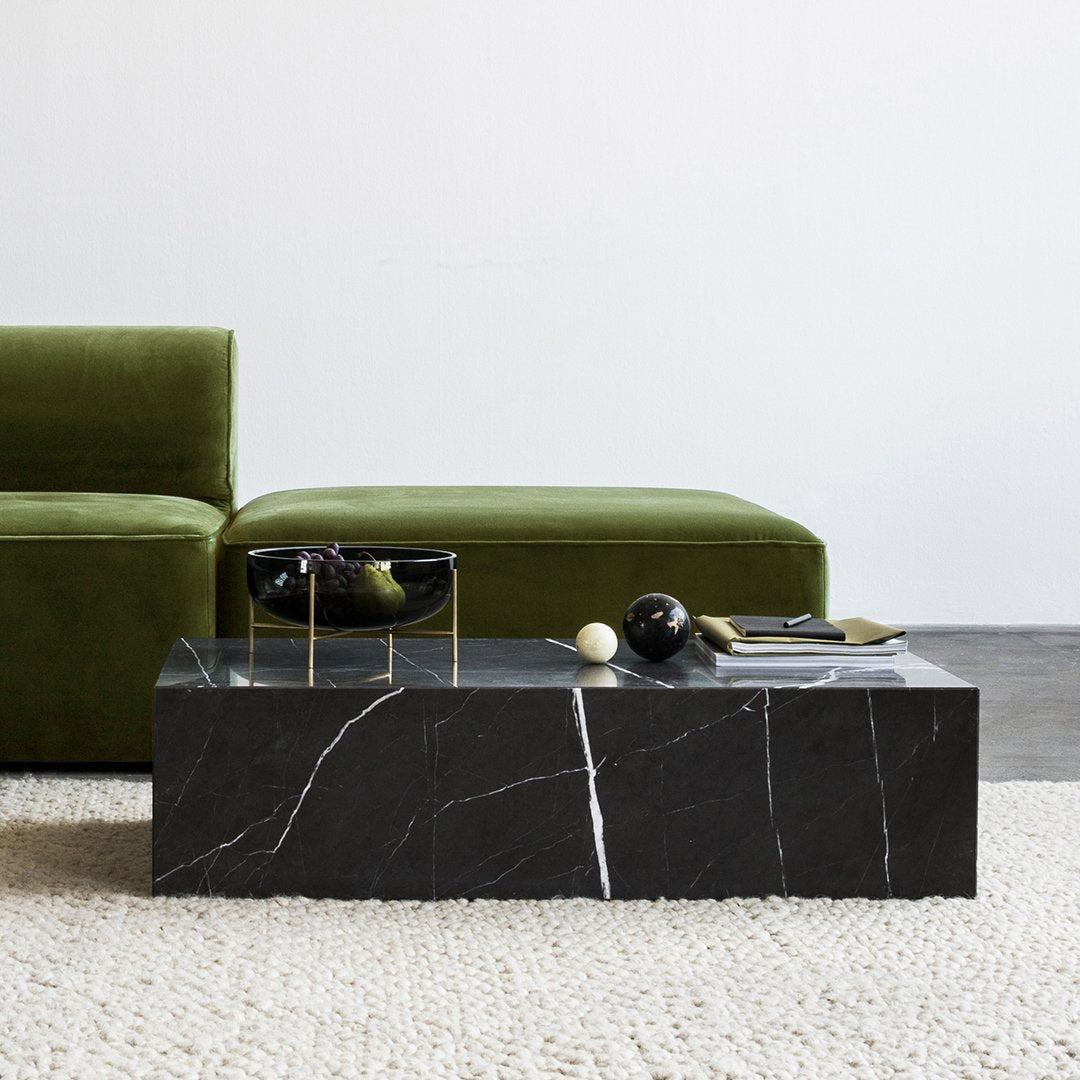 Marble Plinth Coffee Table - Low