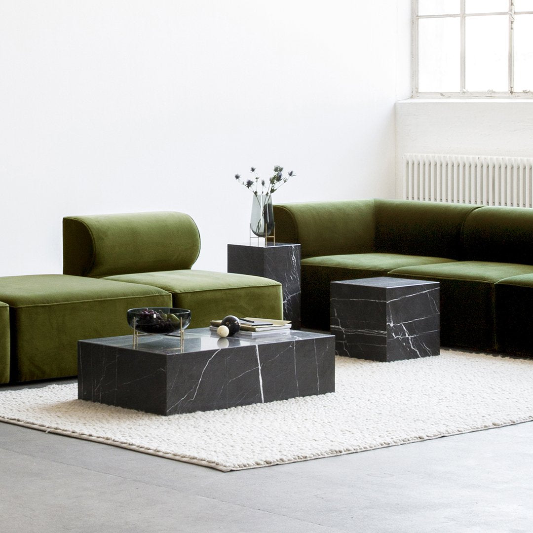Marble Plinth Coffee Table - Low