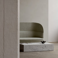 Marble Plinth Coffee Table - Low