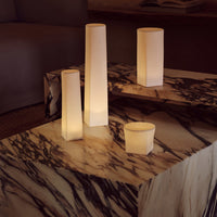 Marble Plinth Coffee Table - Low