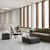 Marble Plinth Coffee Table - Low