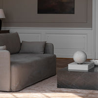 Marble Plinth Coffee Table - Low