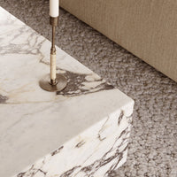 Marble Plinth Coffee Table - Low