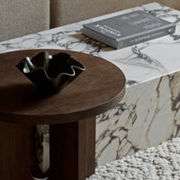 Marble Plinth Coffee Table - Low