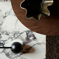 Marble Plinth Coffee Table - Low