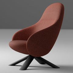 Nebula Lounge Chair - Wood Legs