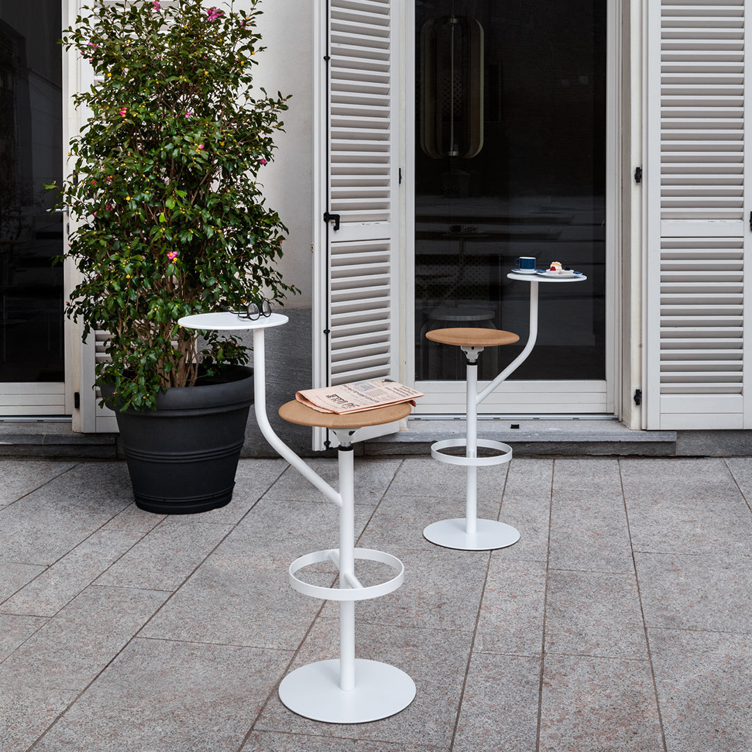 Aaron Outdoor Swivel Bar Stool