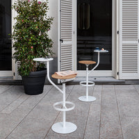 Aaron Outdoor Swivel Bar Stool