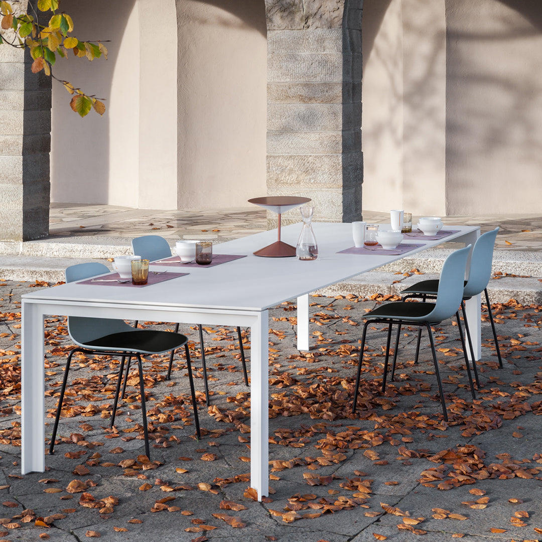 Seela Outdoor Side Chair w/ Black Powder-Coated Frame - Stackable