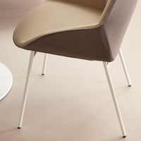 Noom Series 30 Armchair w/ French Seams - Metal Legs