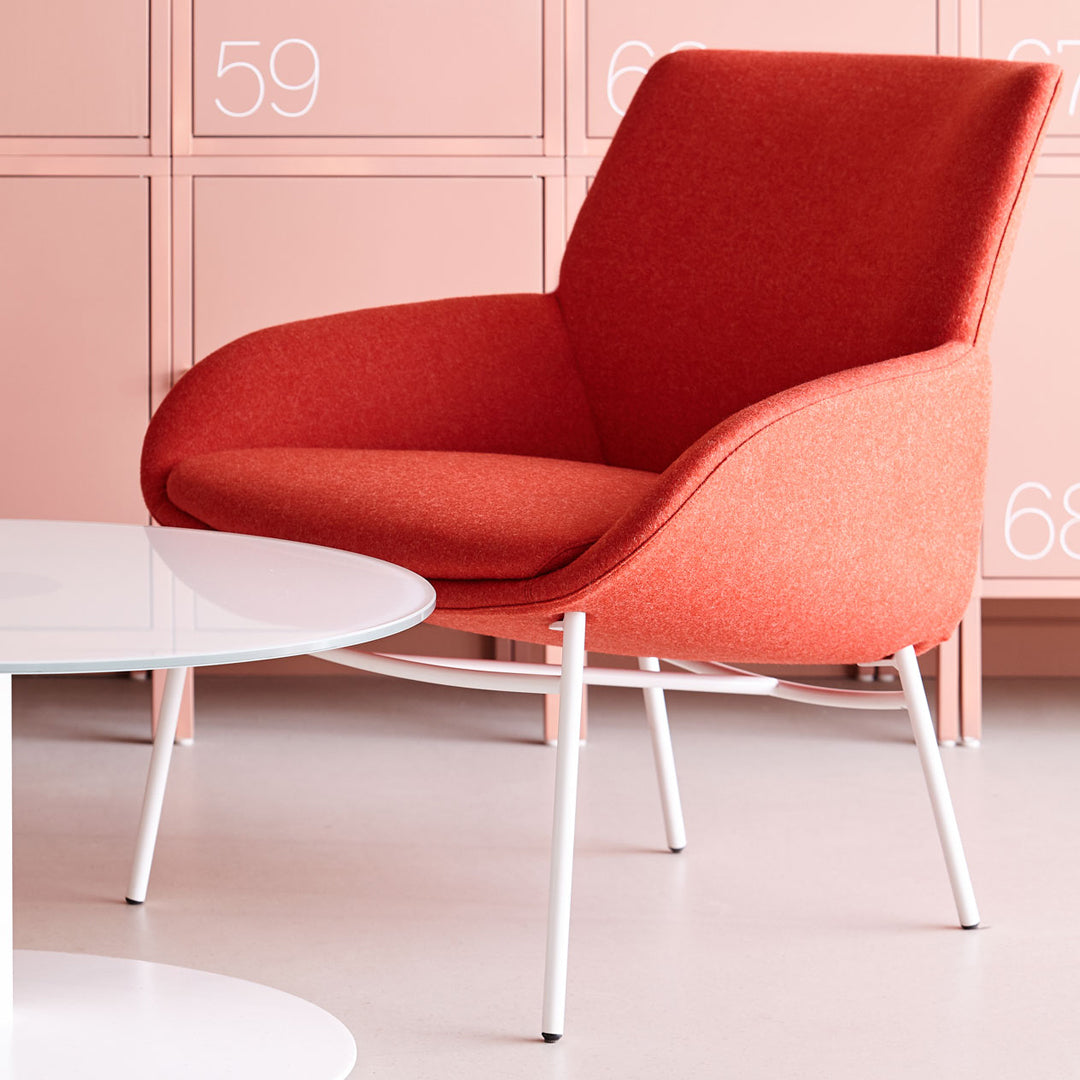 Noom Series 10 Lounge Armchair - Conical Wood Legs