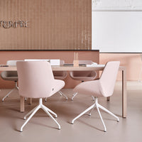 Noom Series 30 Armchair w/ French Seams - 4-Star Swivel Base