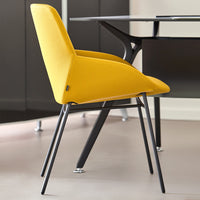 Noom Series 30 Armchair w/ French Seams - Metal Legs